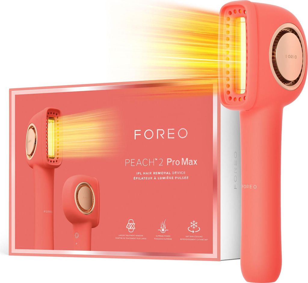 FOREO PEACH 2 Pro Max IPL-Beauty-Gerät – Sanfte Haarpflege für Gesicht & Körper