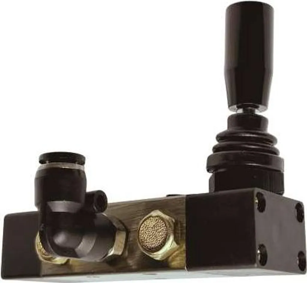 Commande pneumatique joystick pour réparation de bras de démonte-pneu