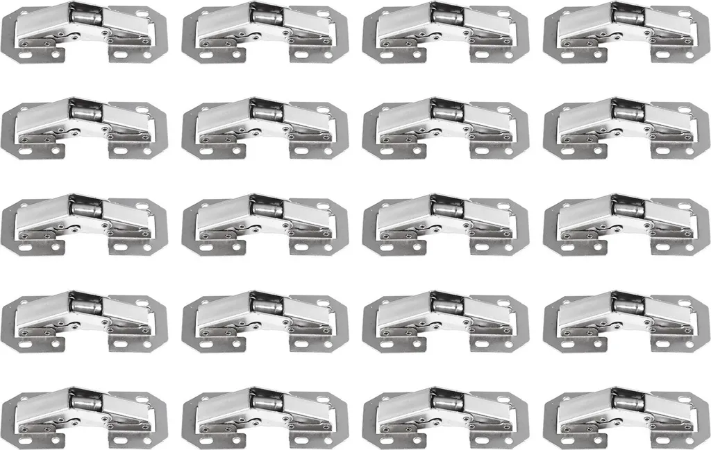 Charnière de Porte sans Bruit pour Meuble de Cuisine Montage Facile 20 Pièces