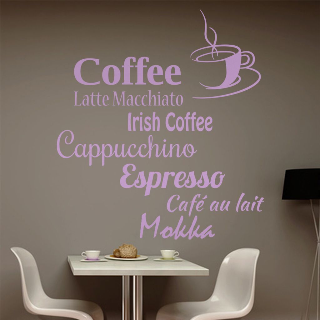 Wandtattoo Kaffee Nr. 1 Wandtattoo in 6 Größen - Wandaufkleber Wall Sticker - Dekoration, Küche, Wohnzimmer, Schlafzimmer, Badezimmer