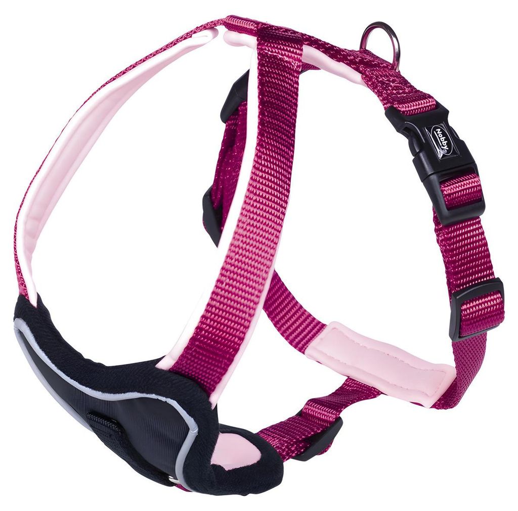 Nobby Komfort Geschirr "Classic Preno" himbeere/pink L: 35-45 cm; B: 25 mm