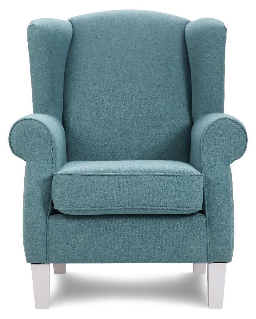 Design Relax Club Lounge Sofa 1 Sitzer Stuhl Polster Stoff Couch Sessel Ohren