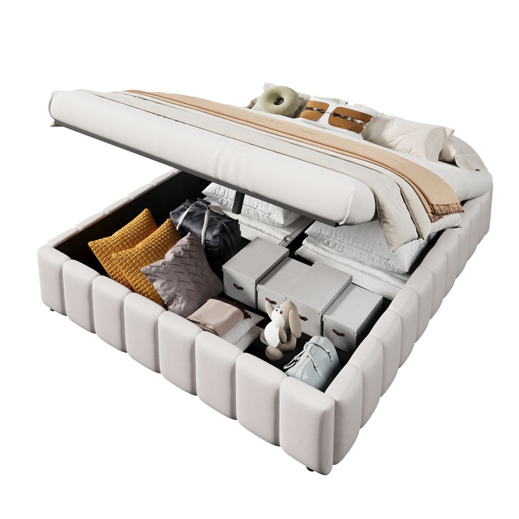 Futonbett mit Lattenrost (140x200 cm), Doppelbett ohne Produktbild 