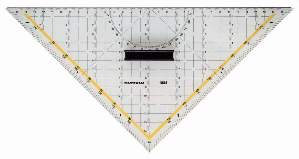 Rumold 1084 Geometrický trojuholník - 320 mm, rezná hrana, Obrázok produktu 