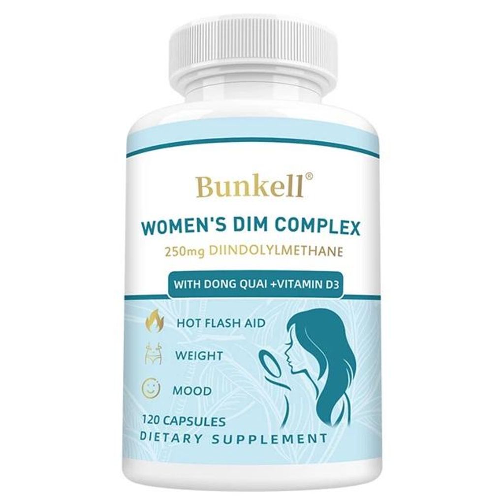 Women ́s DIM Complex 250mg Diindolylmethane (120 Kapseln) Nahrungsergänzungsmittel, Östrogenbalance, Wechseljahre, PCOS, Frauengesundheit, Menopause