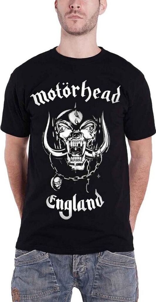 Motorhead - "England" T-Shirt für Herren/Damen Uni RO1882 (L) (Schwarz)