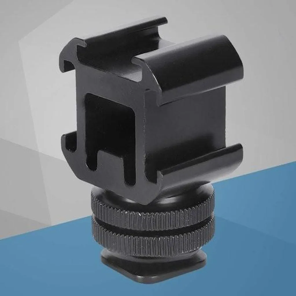 Adaptateur griffe flash 1/4 double filetage mâle pour boîtier photo