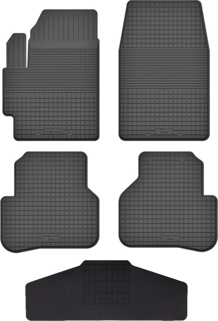 Gummi Fußmatten Set Für: Mazda 3 I Bk (2003-2009) Gummimatten Schwarz