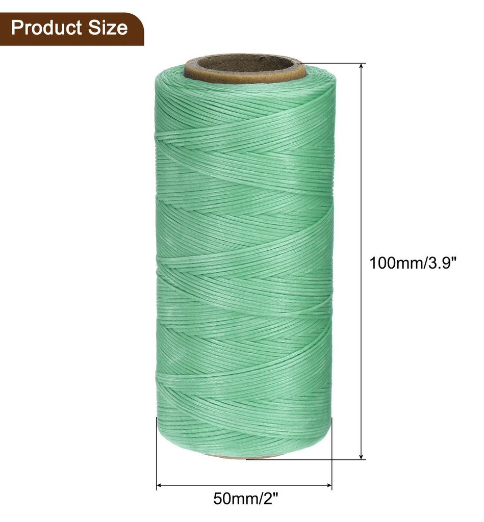 150D 0,8 mm Flaches Gewachstes Garn 284 Yards Polyester Leder N?hen Gewachstes Faden Hand N?hen Gewachstes Seil fš¹r Leder N?hen Buchbinden DIY H...