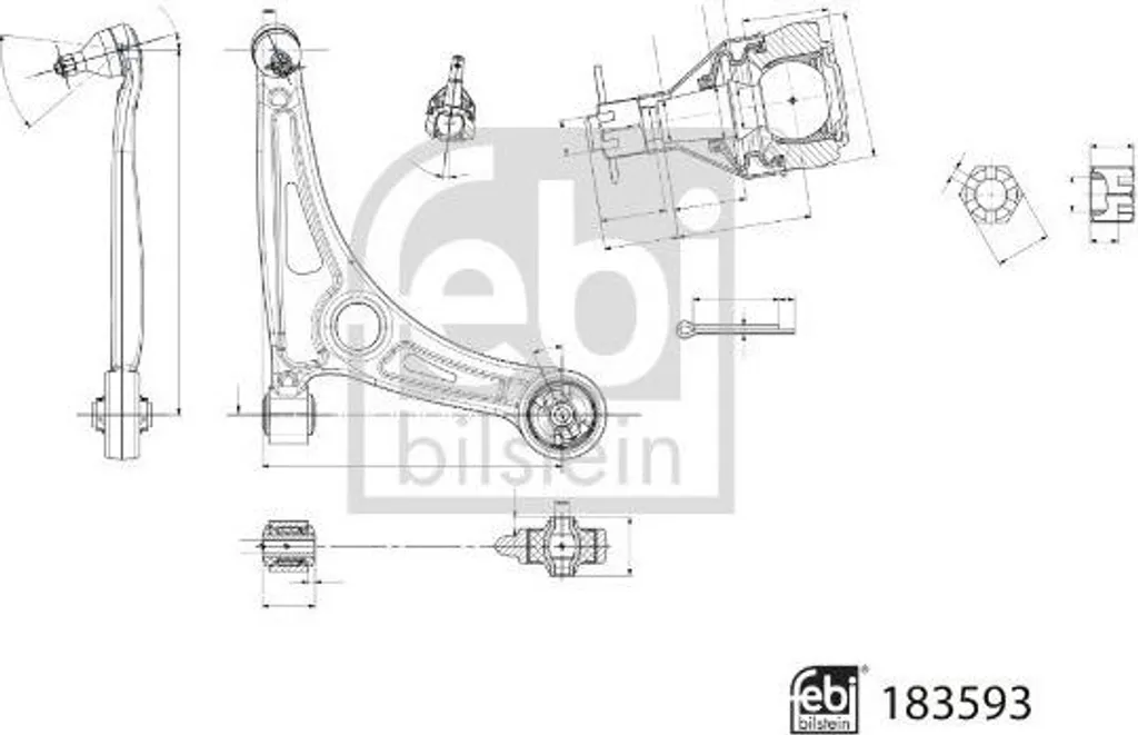 Triangle de suspension inférieur avant Kia Niro 1,6 Hybride - 16-2026