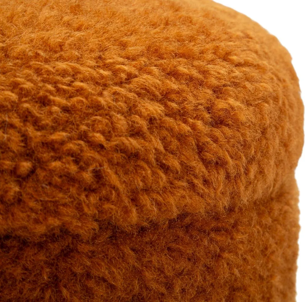 Saint-Moritz Ensemble de 2 tabourets de rangement Ø40x47cm marron