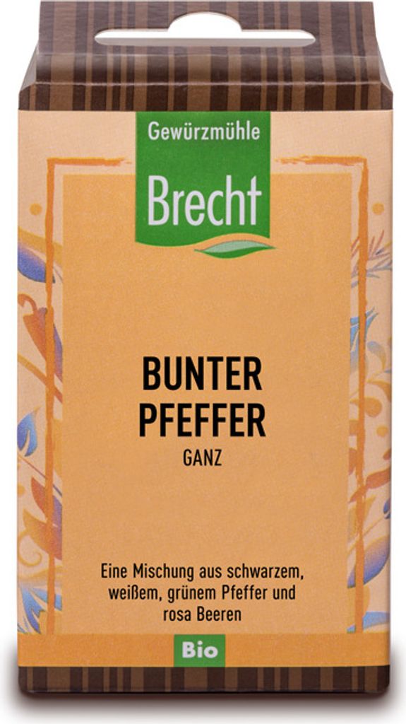 Brecht Gewürzmühle Bunte Pfefferkörner Nachfüllpackung,
