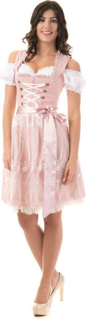 DIRNDL TRACHTENKLEID DAMEN NICOLE  3.TLG Rosa 36 Produktbild 