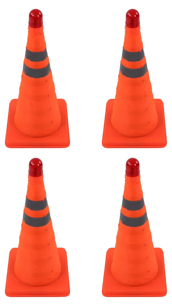 Cône de Signalisation Pliable : Solution Gain de Place avec Éclairage LED - 5