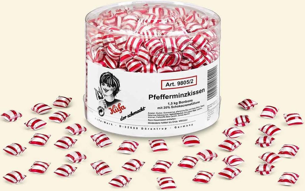 Cuscino alla menta con ripieno di cioccolato 1,5 kg / Immagine del prodotto 