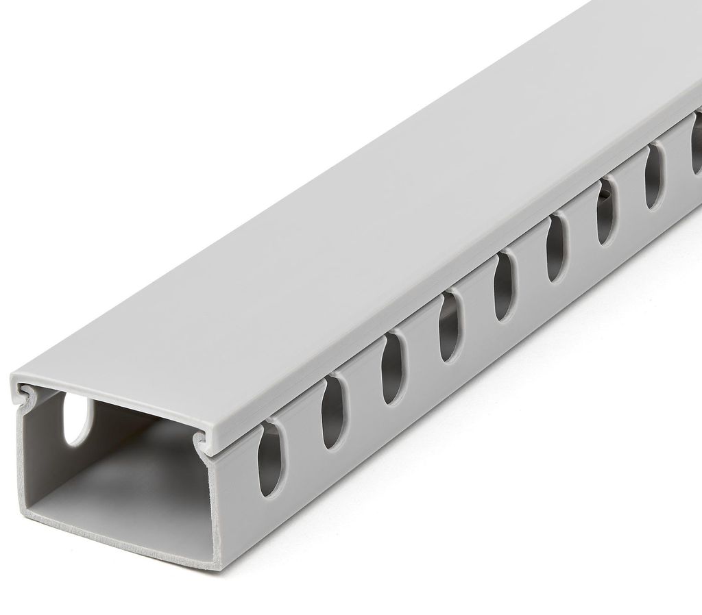 StarTech.com Kabelkanal 2 m PVC grau 38×25 mm max. 20 Kabel Produktbild 
