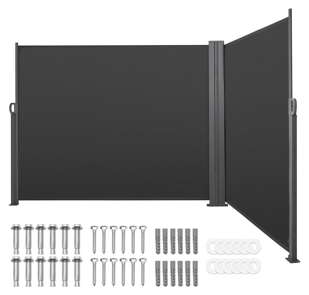 SucceBuy – wysuwana markiza boczna 180 x 600 cm, wykonana z Zdjęcie produktu 