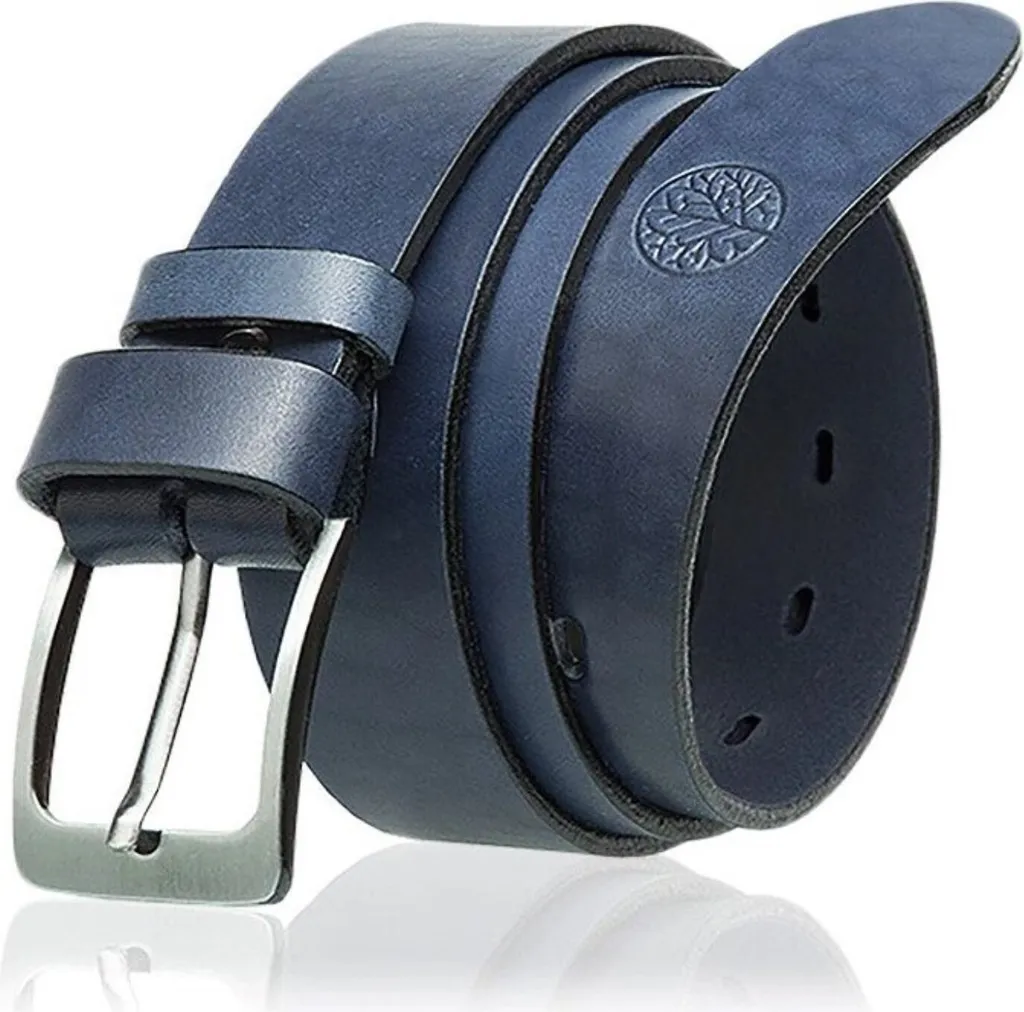 Cintura Reversibile Uomo In Pelle 30 Mm – Colore Blu Navy/Nero – Regolabile E Prodotta In Spagna - 2
