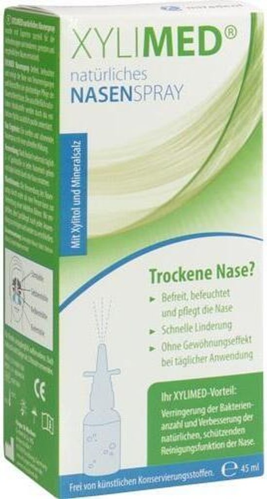 A product box for nasal spray.