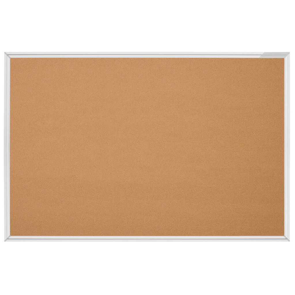 Magnetoplan Design-Pinboard Pinwand Korktafel SP - (B)150x(H)100cm - Braun -Kork - Aluminiumrahmen