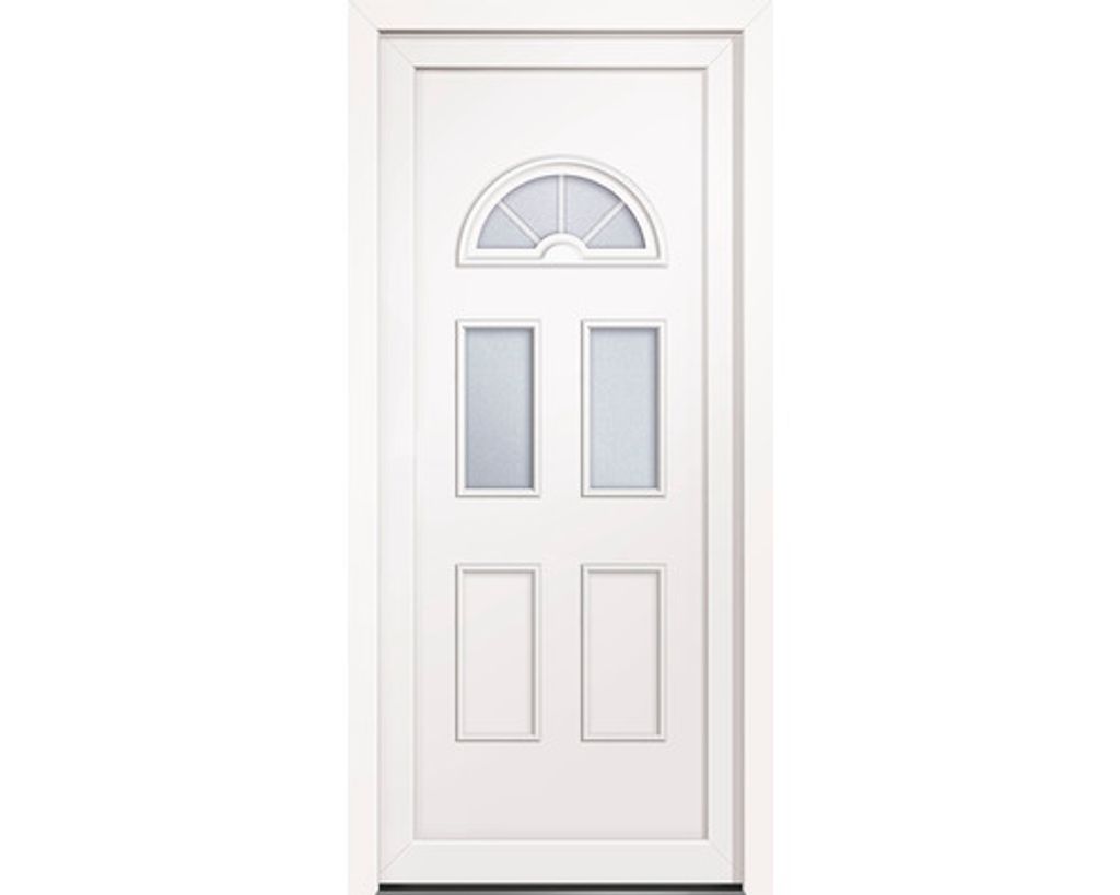 Mehrzwecktür Kunststoff Ohio II weiß 2100 x 1000 mm links Produktbild 