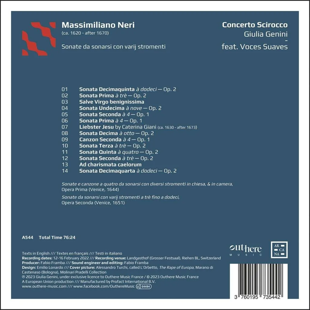 Sonate da sonarsi con varij stromenti de Genini - Édition Instrument