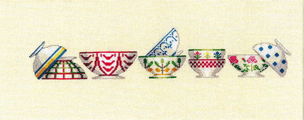 Kit broderie point de croix Le Bonheur des Dames Bowl Collection I 36x7cm