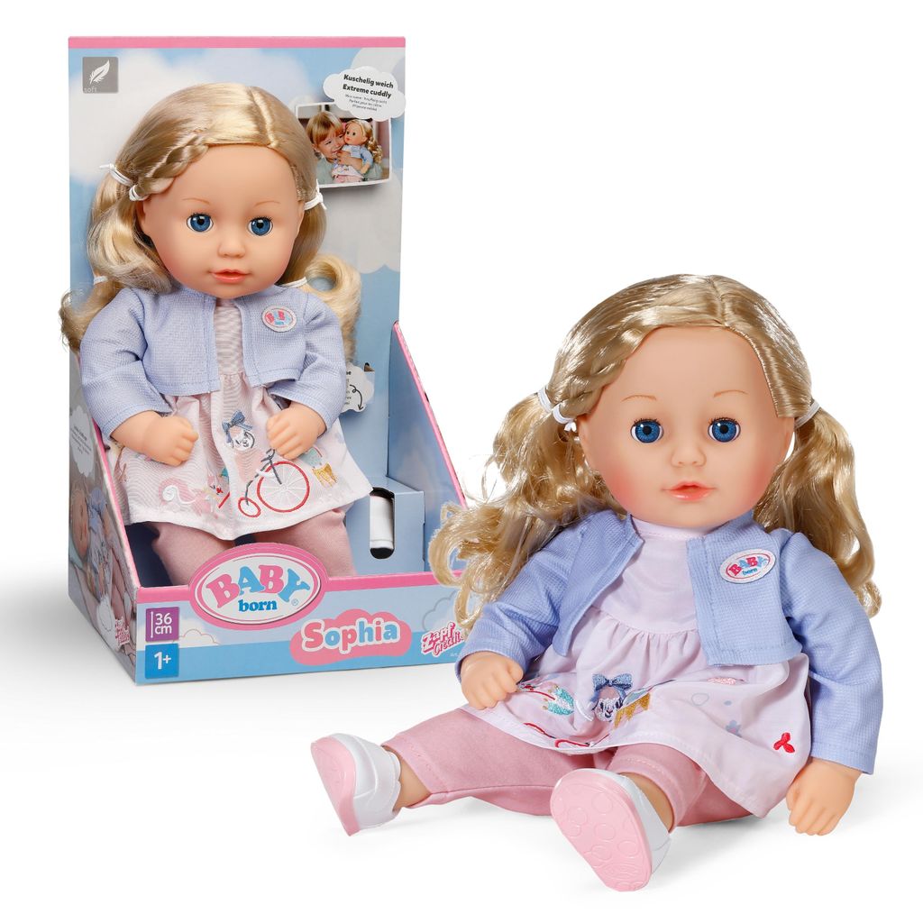 BABY born Sophia Rose 36cm mit langem, hochwertigem Produktbild 