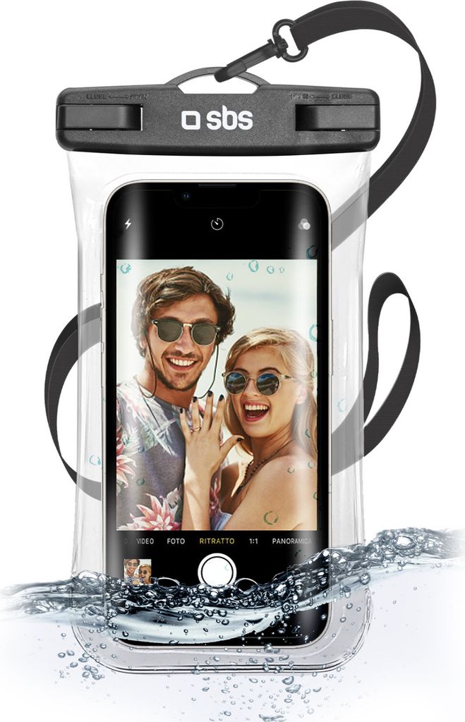 SBS Water Selfie Case black bis zu 6,8" TEWATERSELFIEK