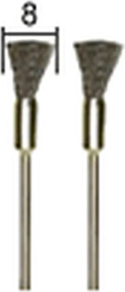 Proxxon 28951 Set Spazzole Acciaio 8mm per Lucidatura e Pulizia Metalli