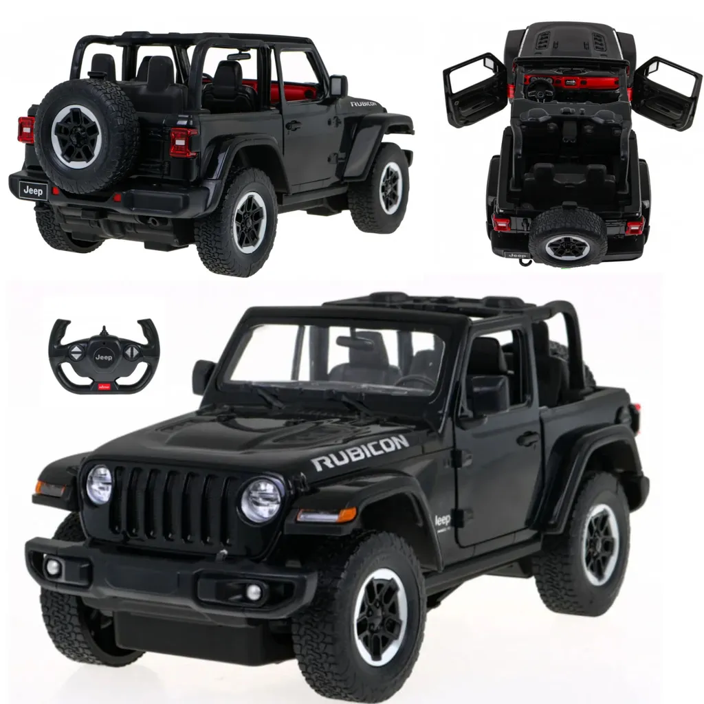 Voiture Télécommandée Enfant Jeep Wrangler JL pour Intérieur Extérieur