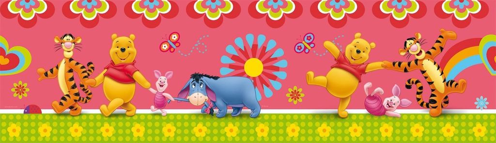 Decofun - Pooh Medium Border Roll 5m