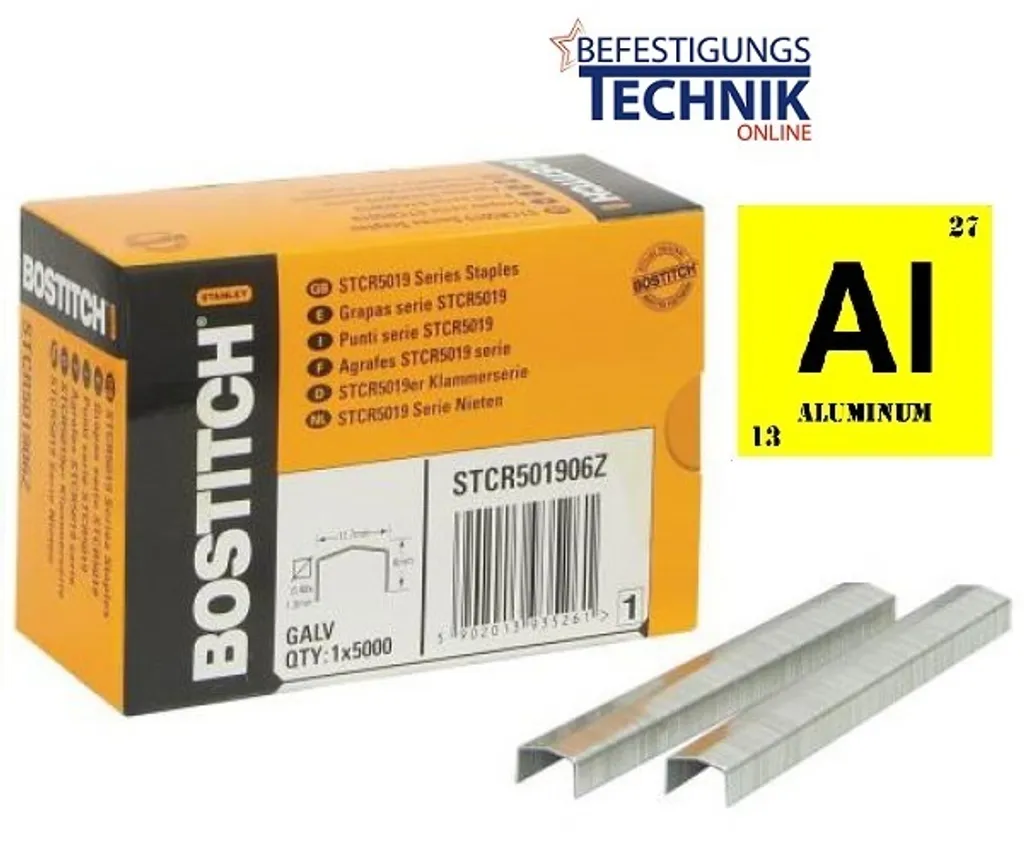 Agrafes Anti-Rouille 6mm Aluminium STCR5019 pour Réparations et Travaux