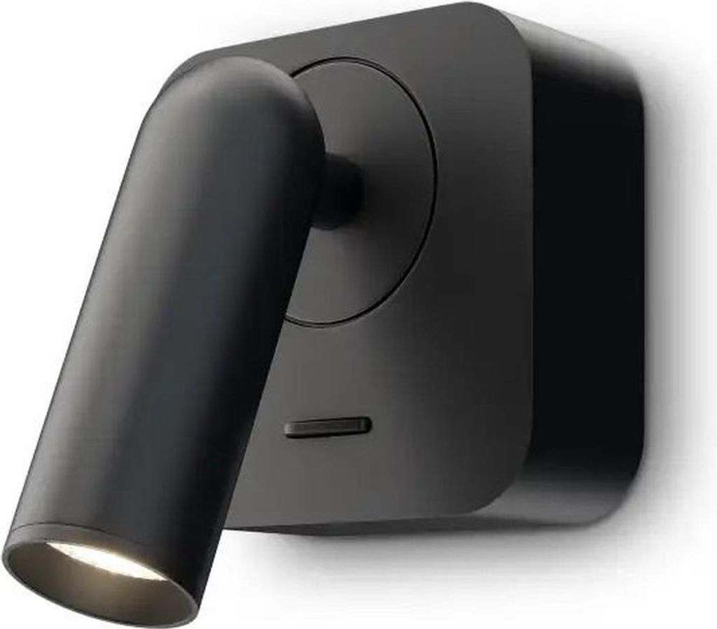 LED Spot Lampe Wand Aluminium verstellbar Schwarz eckig warmweiß 3000 K 200 lm