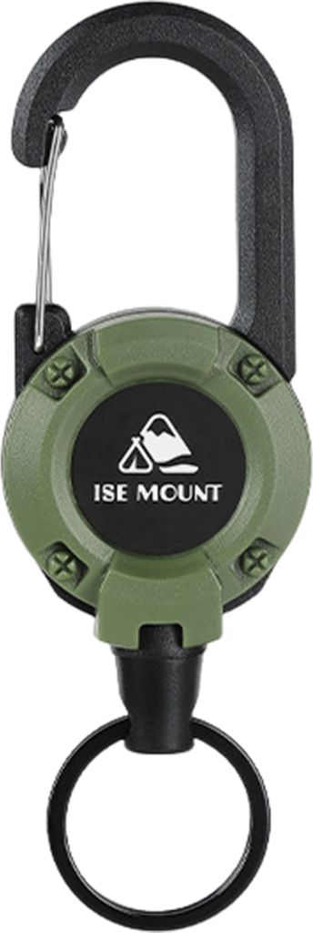 Einziehbarer Schlüsselanhänger mit 60 cm Stahldrahtseil, Karabinerhaken, Ausweishalter, multifunktionaler Schlüsselring, strapazierfähig, für ...