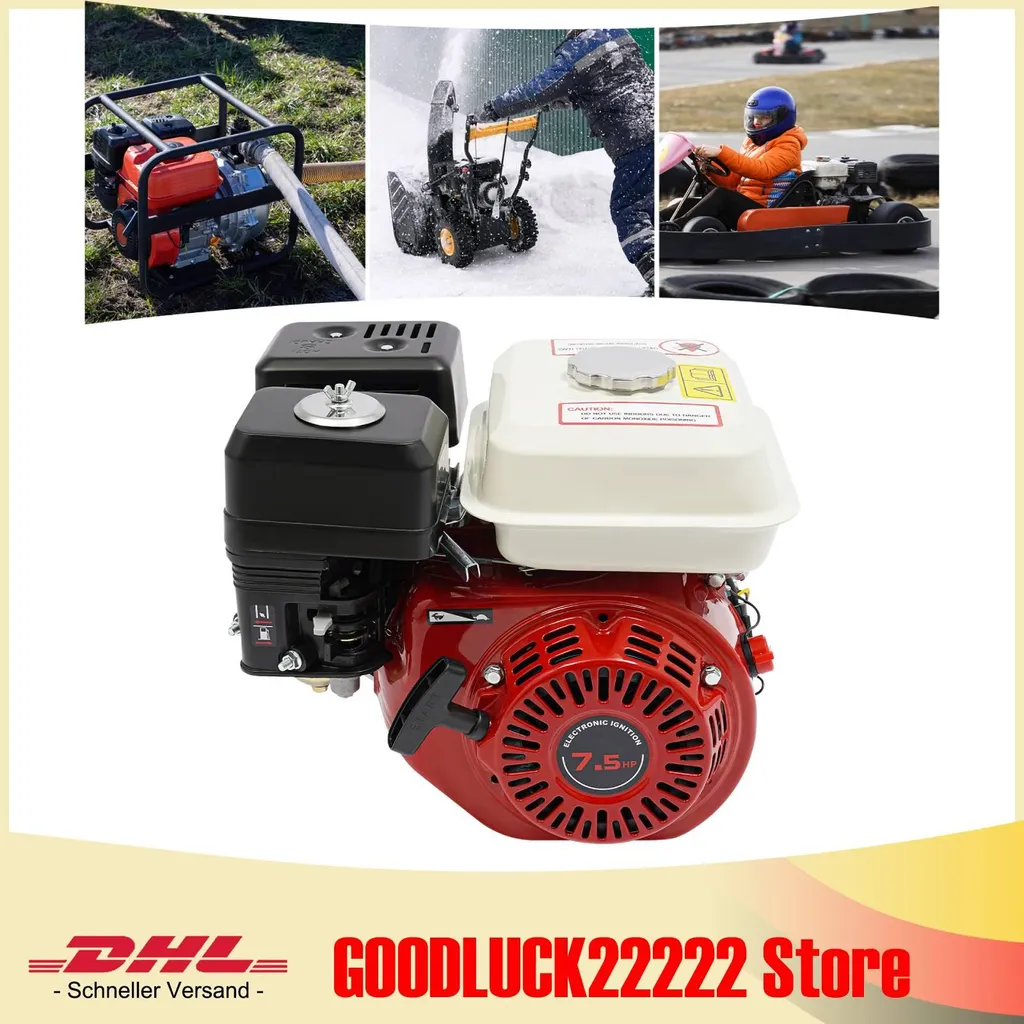 Moteur à essence robuste 7,5 CV 4 temps avec haute efficacité OHV