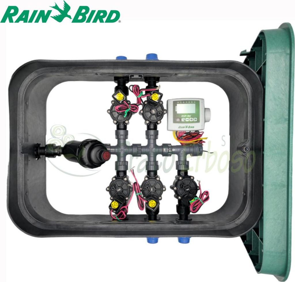 PA-DV-PF5 - 1" 5-Zonen-Ventilkasten mit Rain Bird Komponenten