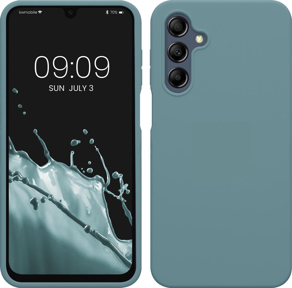 kwmobile Hülle kompatibel mit Samsung Galaxy A16 5G Hülle - Silikon Handy Case - Handyhülle weiche Oberfläche - kabelloses Laden - Antique Stone