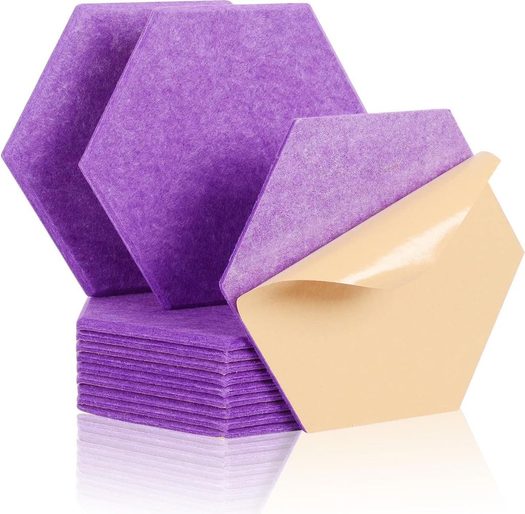 Akustikpanele Lila 30x26x1cm Schalldämmung 12Stk