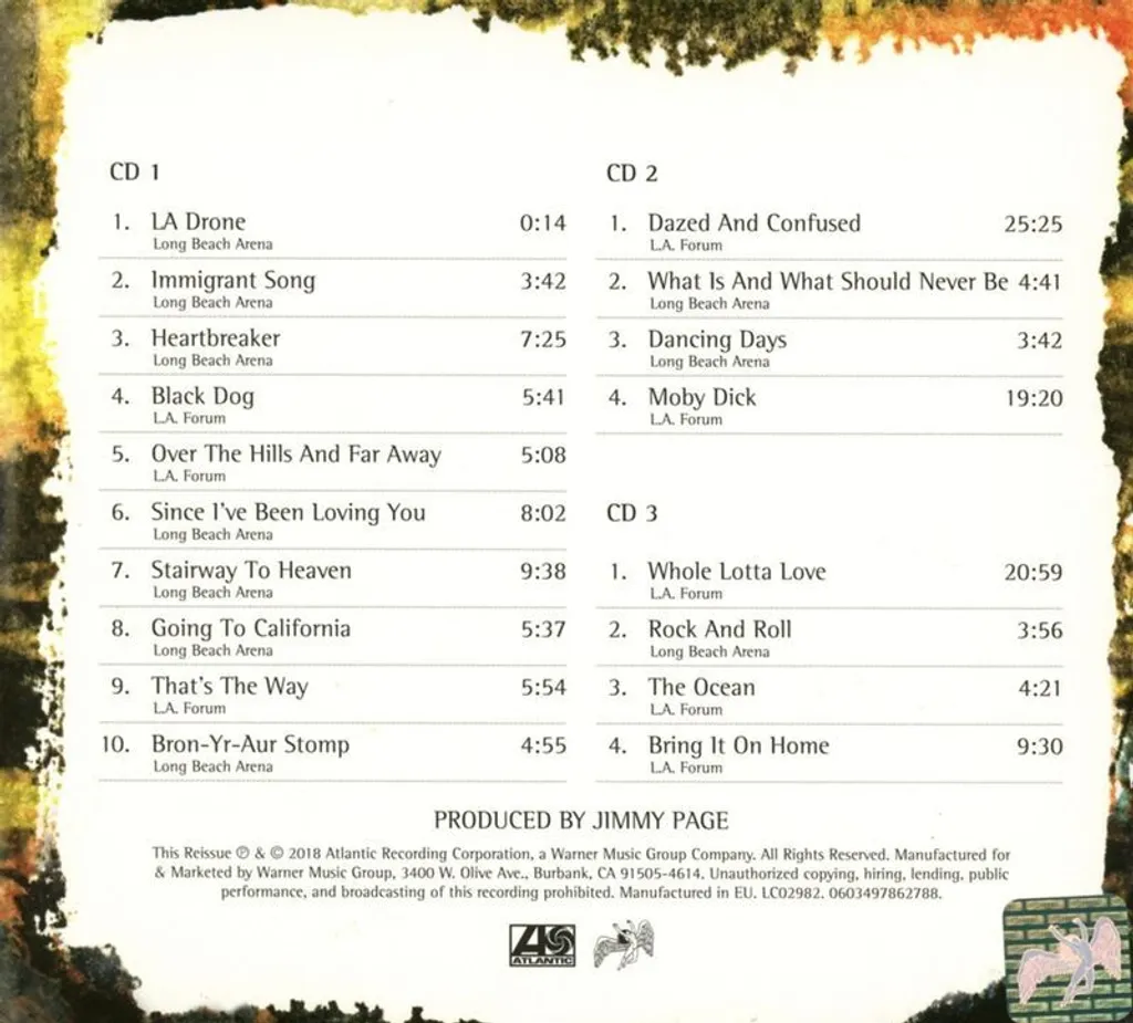 How The West Was Won Led Zeppelin 3 CD Digisleeve Remasterisé Inédit - 3