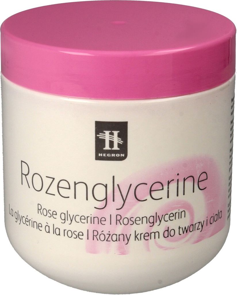 Hegron Rosen-Glyzerin Pflegecreme für Körper und Gesicht, 350 ml