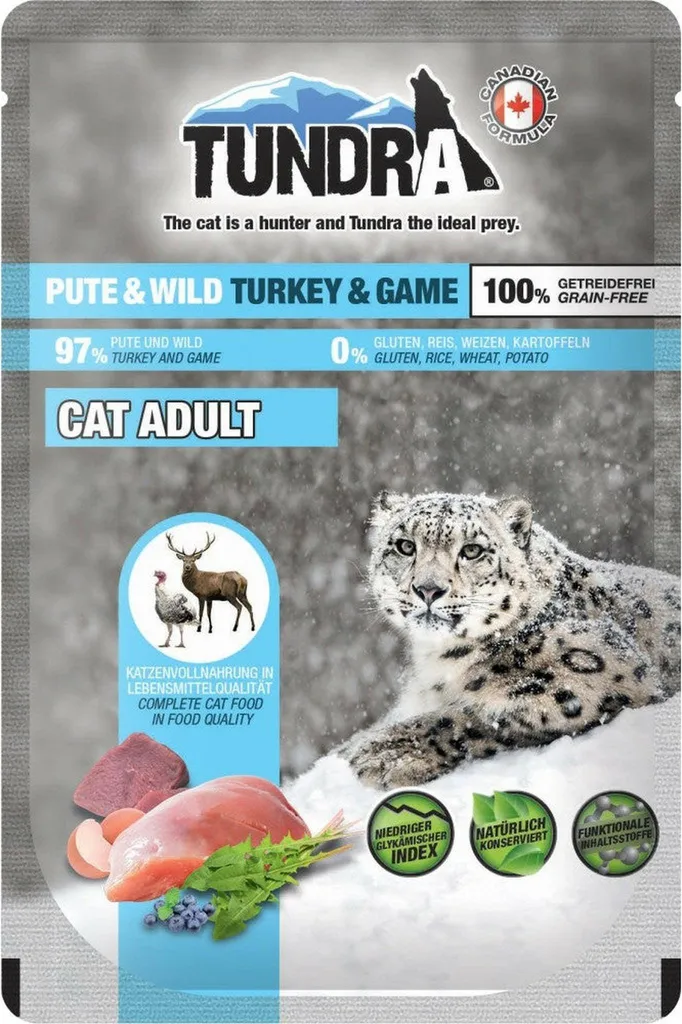 Tundra Cat Tacchino e Selvaggina 85g x 16 | Cibo Umido Gatto Grain Free