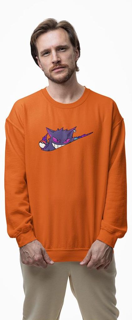 D&B Design Uni Pullover SWAN00009 Pokemon Orange-Größe M