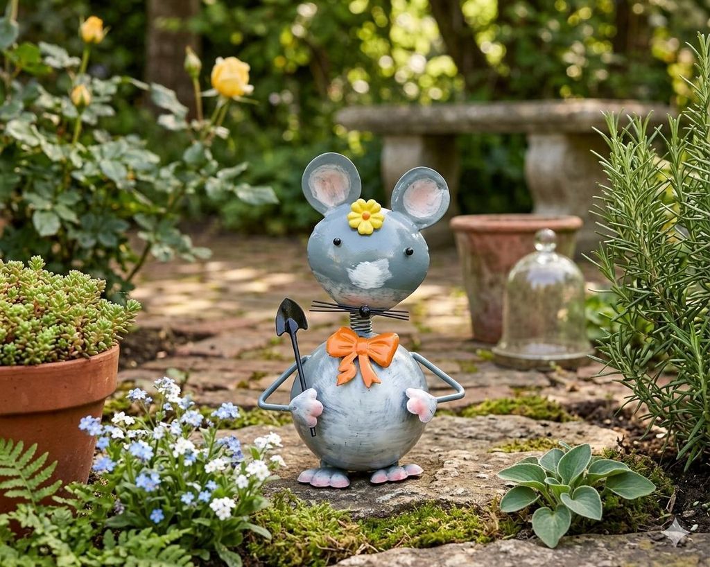 Maus Lotta ca. 24 cm - Dekofigur