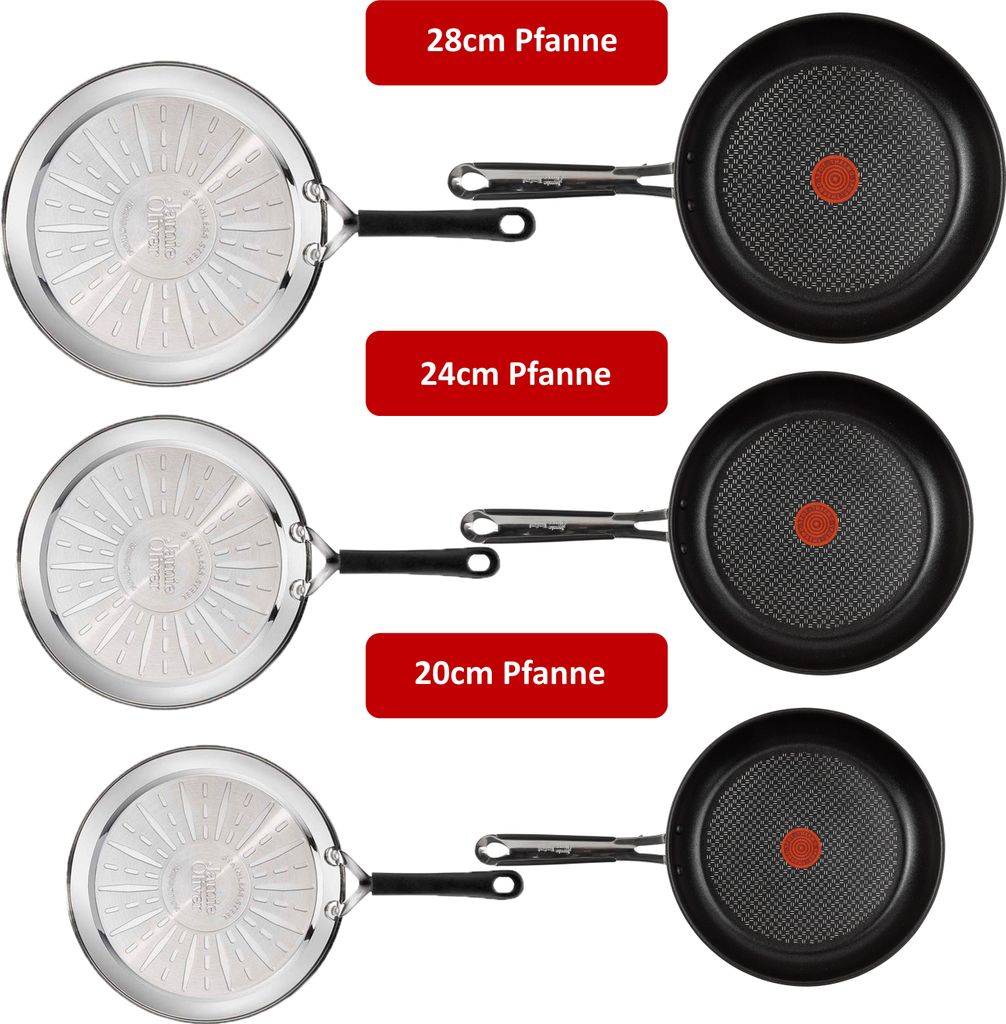 Tefal Jamie Oliver J90933 Pfannenset 3-tlg – Produktbild 