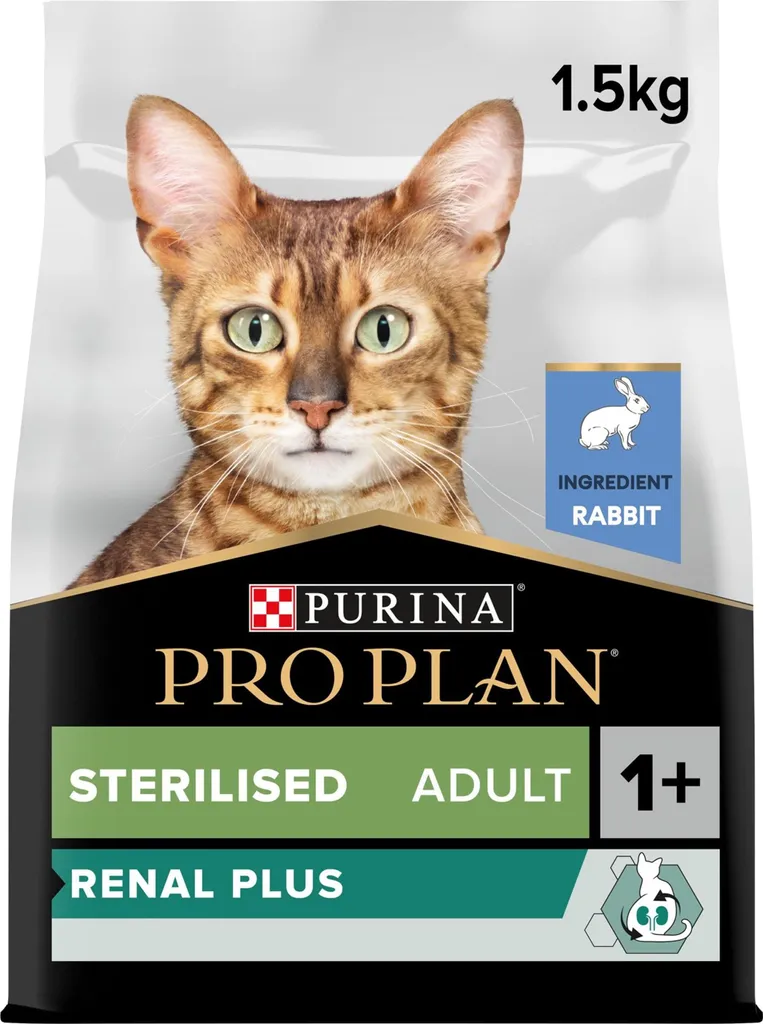 Pro Plan Cat Sterilised Renal Plus Granuli per gatti sterilizzati con coniglio 1,5 kg