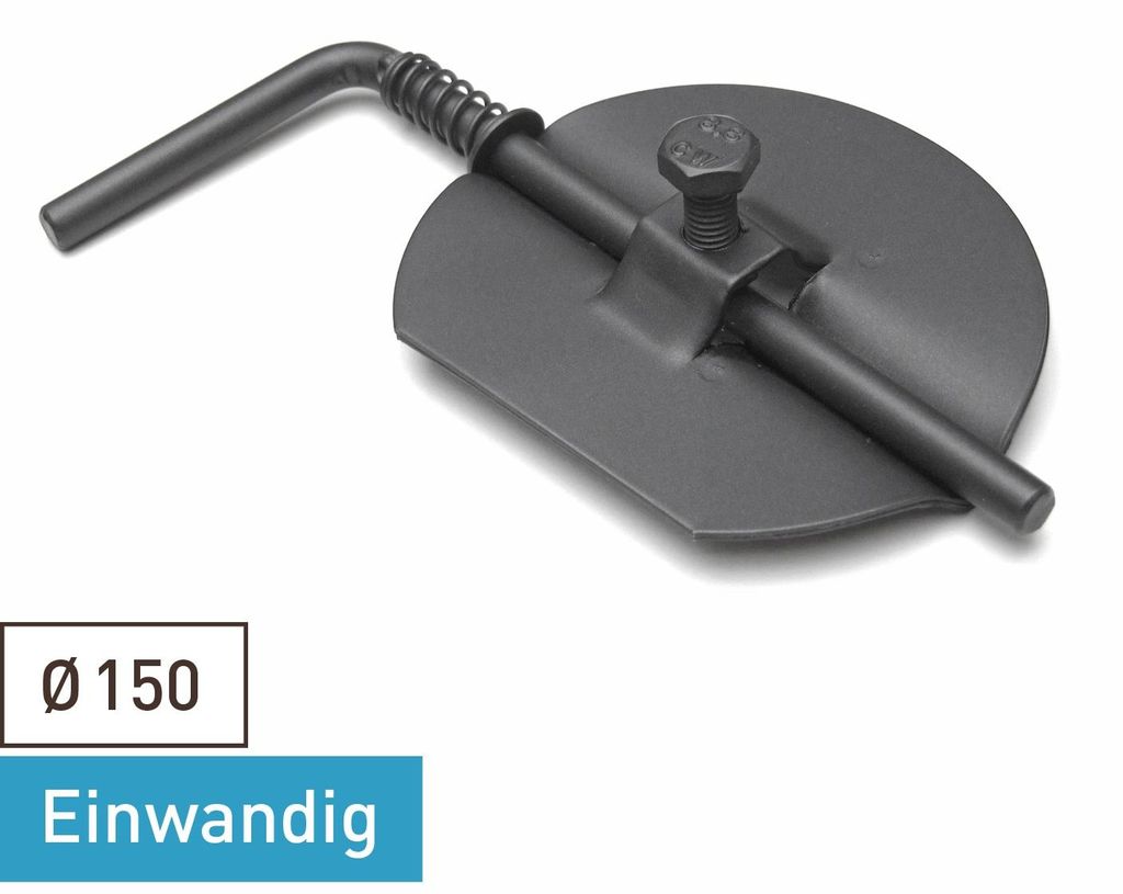 Raik Basic Drosselklappe 150mm gussgrau für Rauchrohr / Ofenrohr