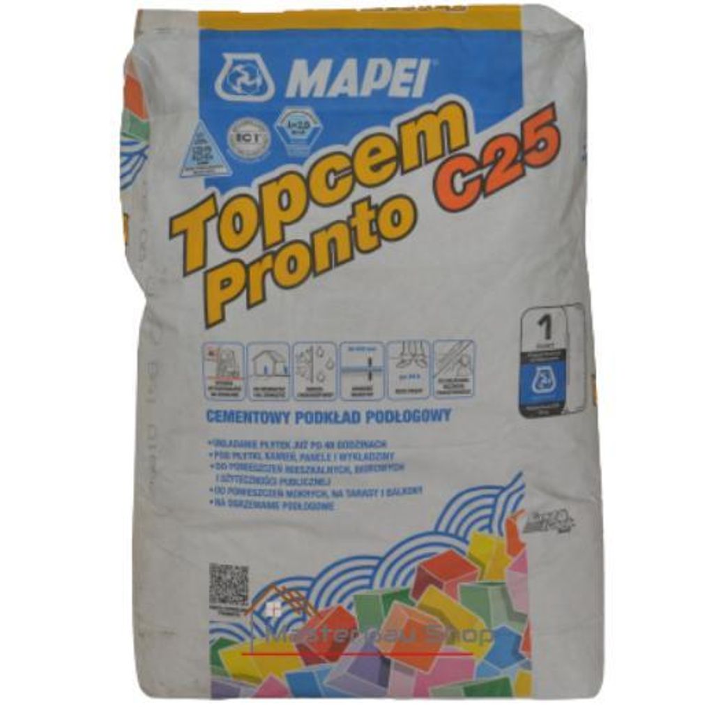 Mapei Topcem Pronto C25 – podkład cementowy o wysokiej Zdjęcie produktu 