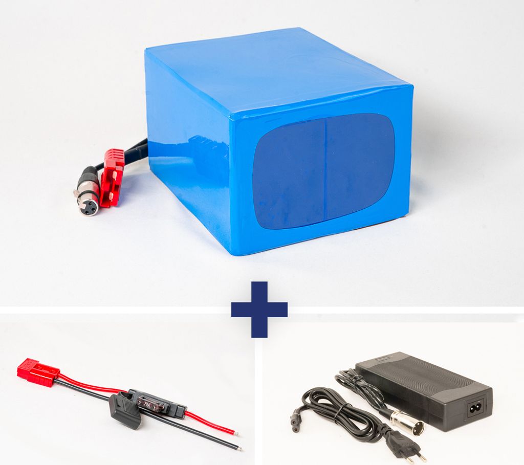 Lithium-Ionen Akku 36V 28,8Ah 1037Wh Panasonic Zellen E-Roller E-Bike Trial 60A