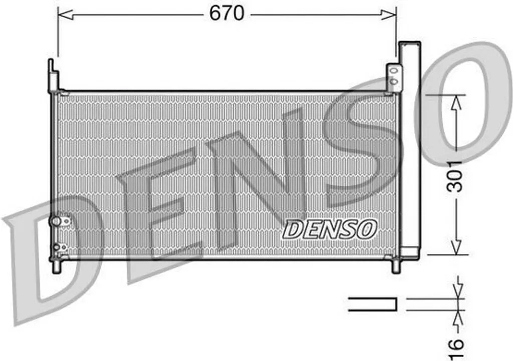 DENSO DCN50037 Condenseur de Climatisation OE 8846047150 pour Prius Plus